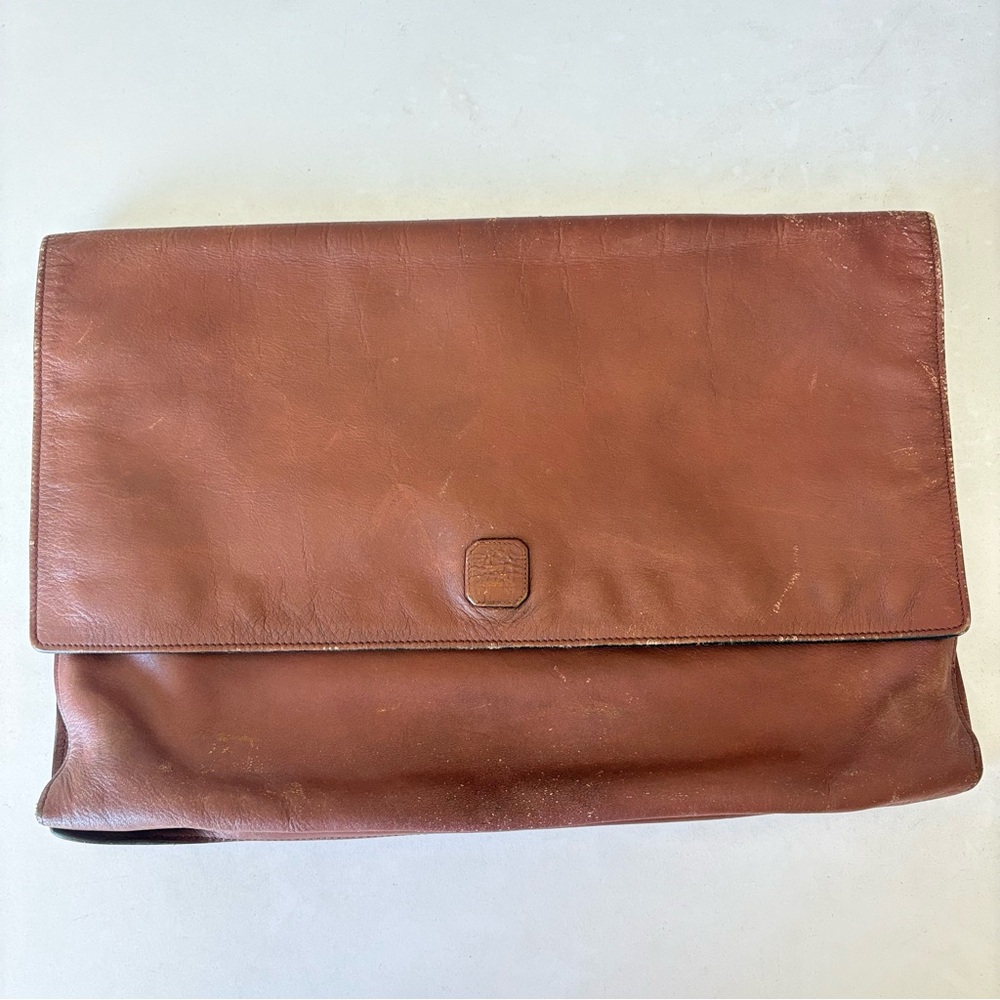Elegant Brown Leather Men's Bag